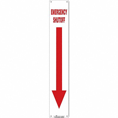 Safety Sign 24 in x 4 in Aluminum