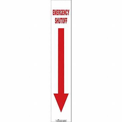 Safety Sign 24 in x 4 in Vinyl
