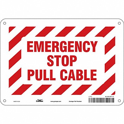 Safety Sign 7 in x 10 in Aluminum