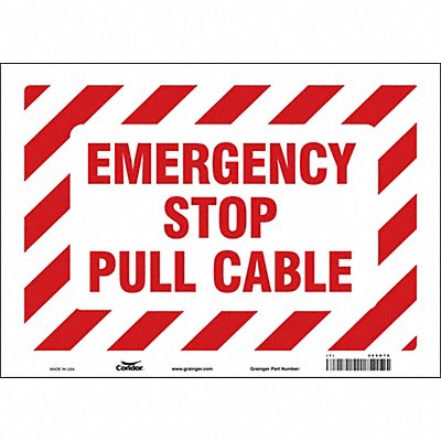 Safety Sign 10 in x 14 in Vinyl