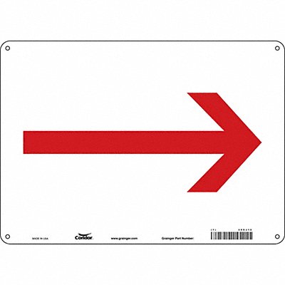 Safety Sign 10 in x 14 in Aluminum