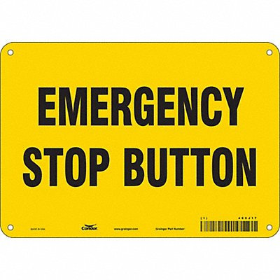 Safety Sign 7 in x 10 in Aluminum