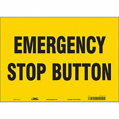 Safety Sign 10 in x 14 in Vinyl
