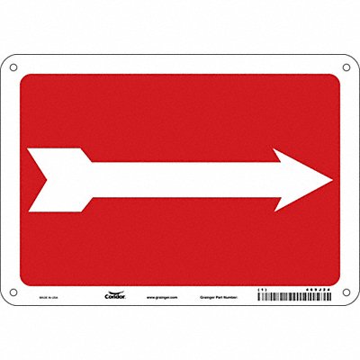 Safety Sign 7 in x 10 in Aluminum