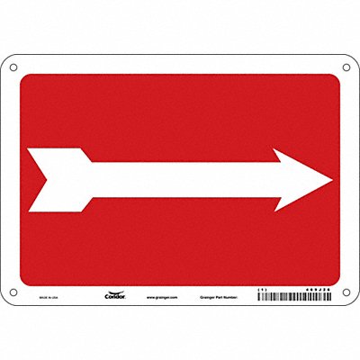 Safety Sign 7 in x 10 in Polyethylene