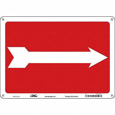Safety Sign 10 in x 14 in Polyethylene