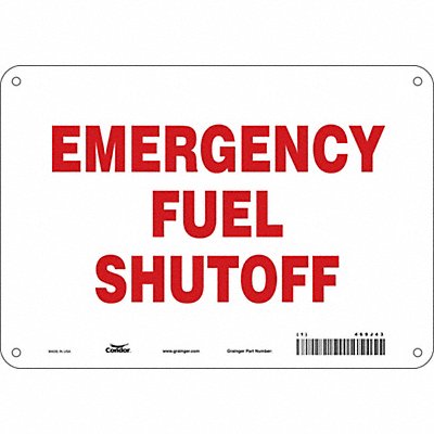 Safety Sign 7 in x 10 in Polyethylene