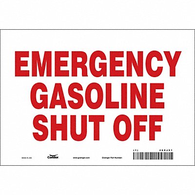Safety Sign 7 in x 10 in Vinyl