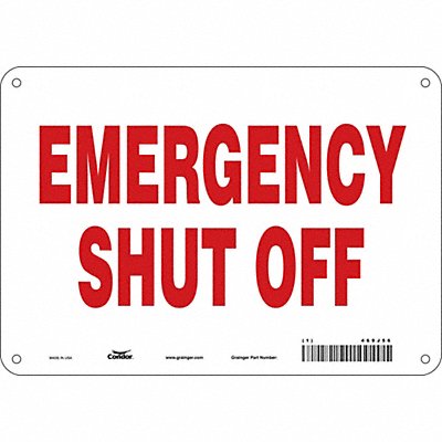 Safety Sign 7 in x 10 in Polyethylene