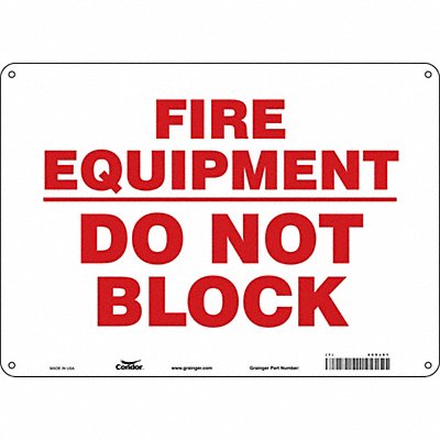 Safety Sign 10 in x 14 in Aluminum