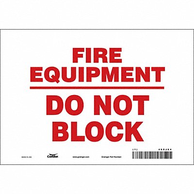 Safety Sign 7 in x 10 in Vinyl
