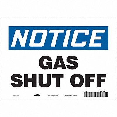 Safety Sign 7 in x 10 in Vinyl
