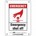 Safety Sign 7 in x 5 in Polyethylene