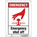 Safety Sign 10 in x 7 in Polyethylene