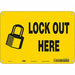Safety Sign 7 inx10 in Polyethylene