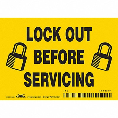 Safety Sign 3 1/2 inx5 in Vinyl