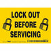 Safety Sign 3 1/2 inx5 in Vinyl