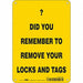 Safety Sign 10 inx7 in Polyethylene