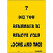 Safety Sign 14 inx10 in Vinyl