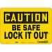 Safety Sign 7 in x 10 in Aluminum