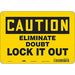 K0102 Safety Sign 7 in x 10 in Polyethylene