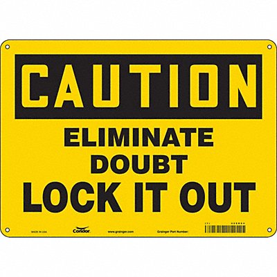 K0102 Safety Sign 10 inx14 in Polyethylene