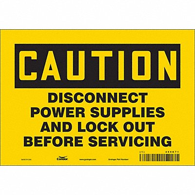 Safety Sign 7 inx10 in Vinyl