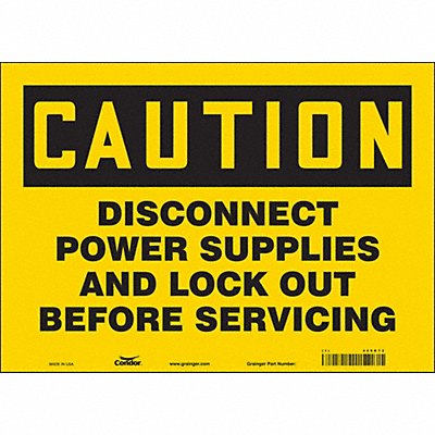 Safety Sign 10 inx14 in Vinyl
