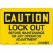 Safety Sign 7 in x 10 in Aluminum