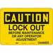 Safety Sign 7 in x 10 in Polyethylene