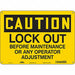 Safety Sign 10 inx14 in Polyethylene