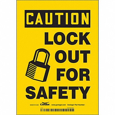 Safety Sign 7 inx5 in Vinyl