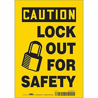 Safety Sign 10 inx7 in Vinyl
