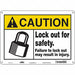 K0107 Safety Sign 10 in x 14 in Aluminum