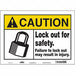 K0107 Safety Sign 10 in x 14 in Vinyl