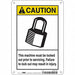 Safety Sign 10 in x 7 in Aluminum