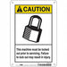 Safety Sign 10 in x 7 in Polyethylene