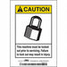 Safety Sign 5in x 3.5in Vinyl