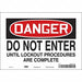 Safety Sign 7 inx10 in Vinyl