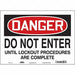 Safety Sign 10 inx14 in Vinyl