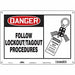 Safety Sign 10 inx14 in Polyethylene