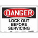 Safety Sign 10 inx14 in Aluminum