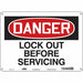 Safety Sign 10 in x 14 in Polyethylene