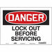Safety Sign 10 in x 14 in Vinyl