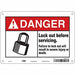 Safety Sign 7 in x 10 in Aluminum