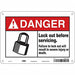 Safety Sign 7 inx10 in Polyethylene