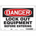 J7708 Safety Sign 7 inx10 in Polyethylene
