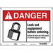 Safety Sign 10 inx14 in Aluminum