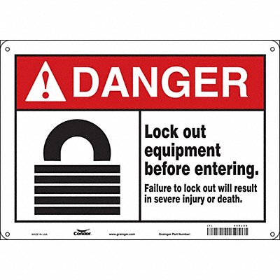 Safety Sign 10 inx14 in Vinyl