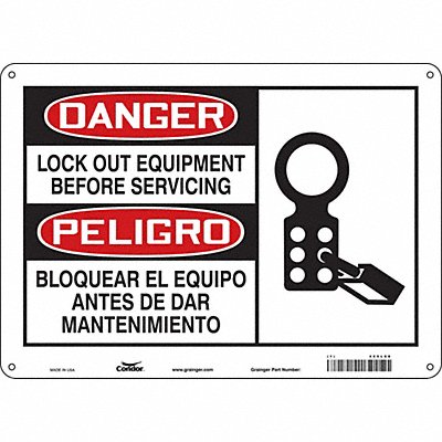 Safety Sign 10 inx14 in Aluminum